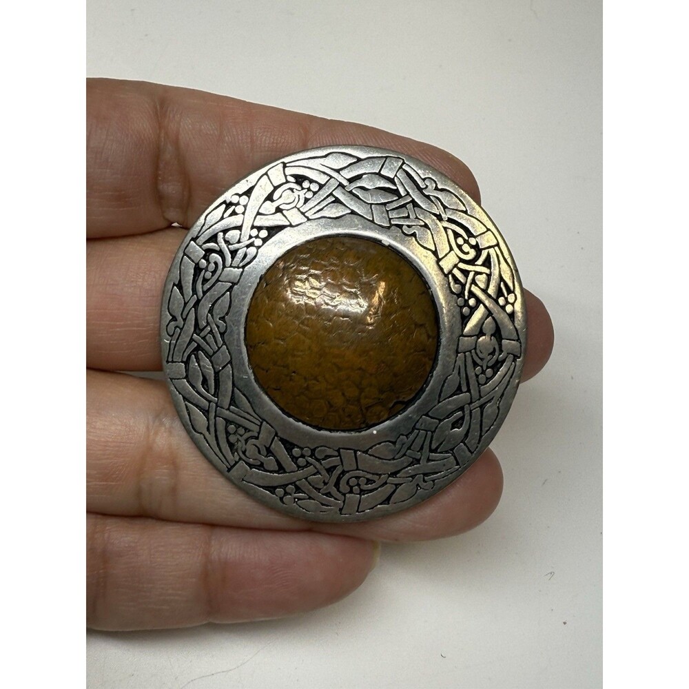 Vintage St Justin Tree Of Life Circular Design Brooch In Orginal Box - Picture 2 of 8